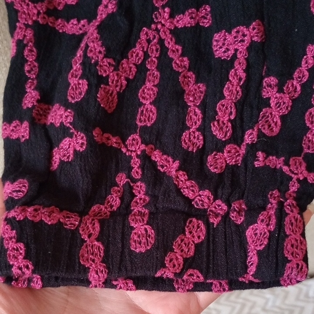 Free People Ankle Jeans with‎ Pink Pattern - Picture 6 of 11